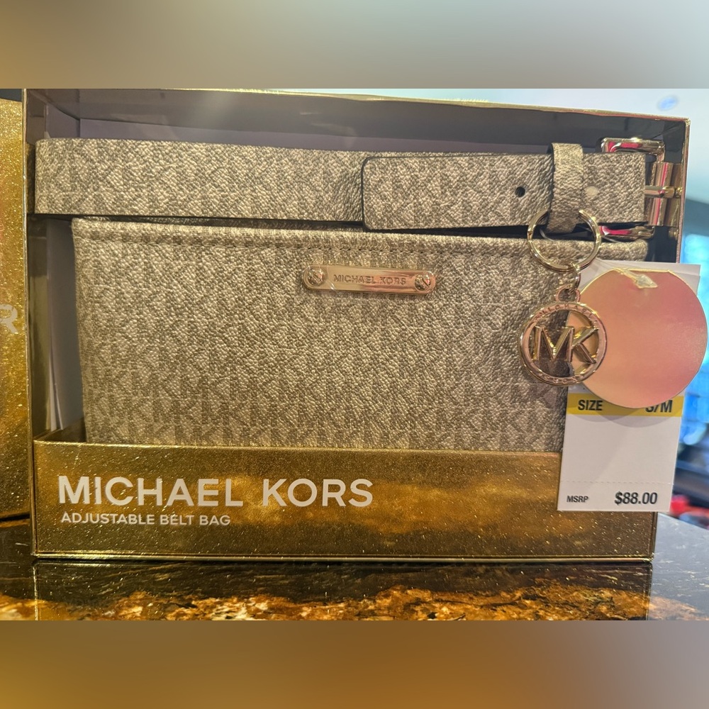 Michael Kors MK Belt Bag NEW Pale Gold